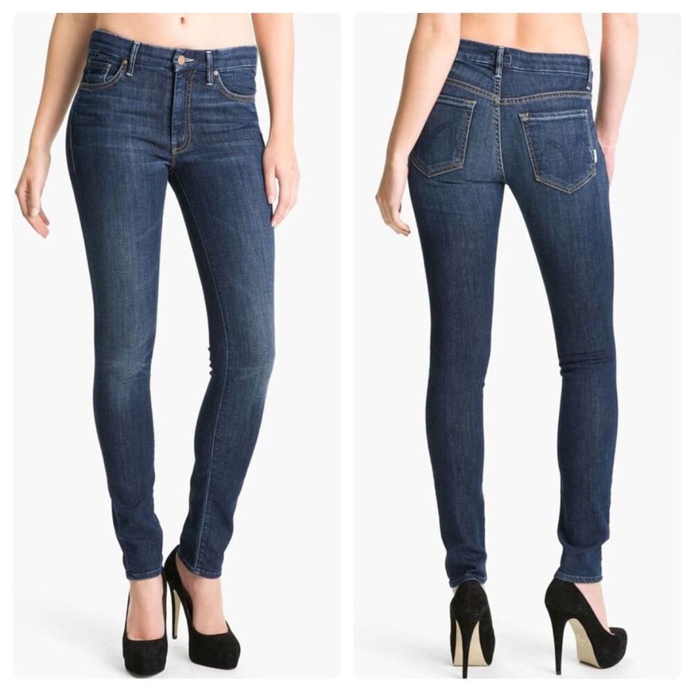 B1 Mother The Looker Skinny Mid Rise Jeans Womens 29 Dark Wash Y2K Street